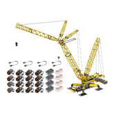 LG17 Crane Model DIY Assembly Building Blocks Set (Dynamic Version/12135PCS/Yellow)